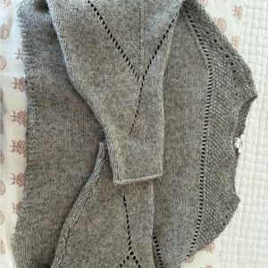 Helmut Lang Gray V-Neck Sweater